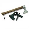 Image 1 : Viking Axe with 4.5" Blade with Leather Sheath, 20" Total Length, New