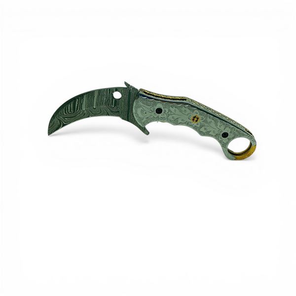 3" Folding Damascus Blade Knife