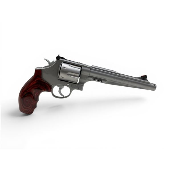 Smith & Wesson Model 629-6 Stainless Revolver 7.5" Compensated Barrel Wood Grips, Restricted