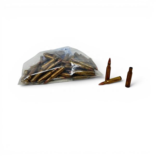 222 Rem, 55 Grain FMJ BT Ammunition, 40 Rounds, 9 Casings