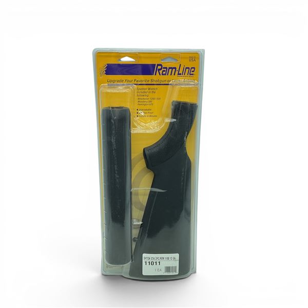 RamLine Replacement Synthetic Shotgun Stock for 12 Ga Rem 1100 in Black