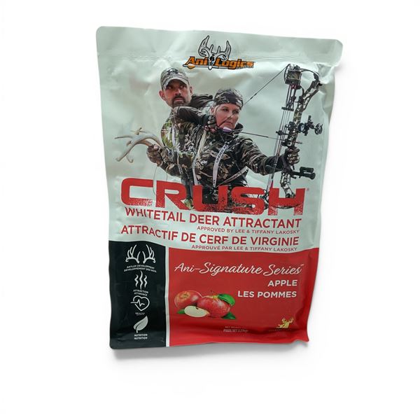 Ani-Logics Signature Series 'Crush' Whitetail Deer Attractant in Apple Flavour, 5 Lbs/ 2.27 Kg