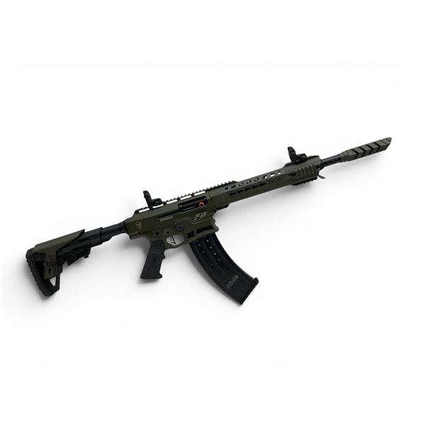 Typhoon F12 Semi Auto Shotgun 12Ga 3" Chamber 18.5" Barrel Green With Adj Stock, Prohibited