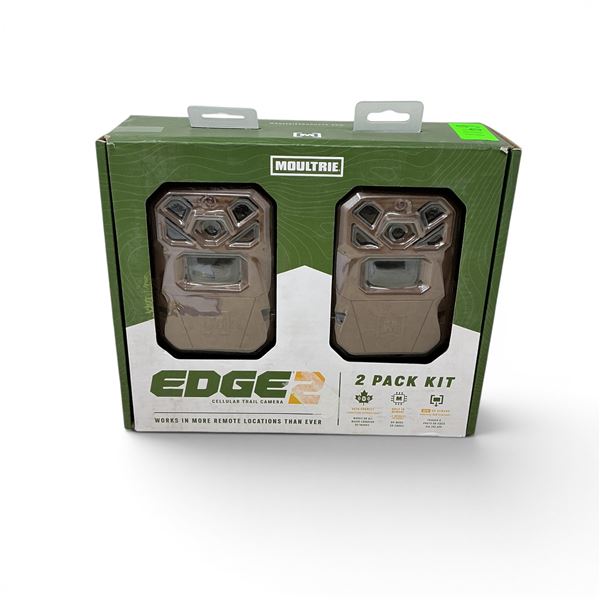 Moultrie Edge 2 Cellular 36 MP Photo Trail Camera 2 Pack