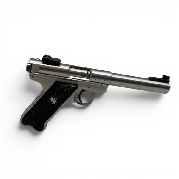 Ruger Stainless Mark II Semi Auto Pistol .22LR 5.5" Heavy Barrel, Restricted