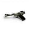 Image 2 : Ruger Stainless Mark II Semi Auto Pistol .22LR 5.5" Heavy Barrel, Restricted