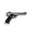 Image 3 : Ruger Stainless Mark II Semi Auto Pistol .22LR 5.5" Heavy Barrel, Restricted