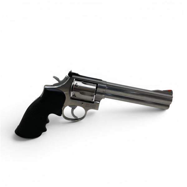 Smith & Wesson Model 686-3 Stainless Revolver 6" Barrel Hogue Grips, Restricted