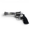 Image 4 : Smith & Wesson Model 686-3 Stainless Revolver 6" Barrel Hogue Grips, Restricted