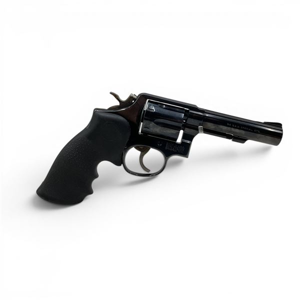 Smith & Wesson Model 10 Revolver .38Spl 4" Barrel Hogue Grips, Prohibited