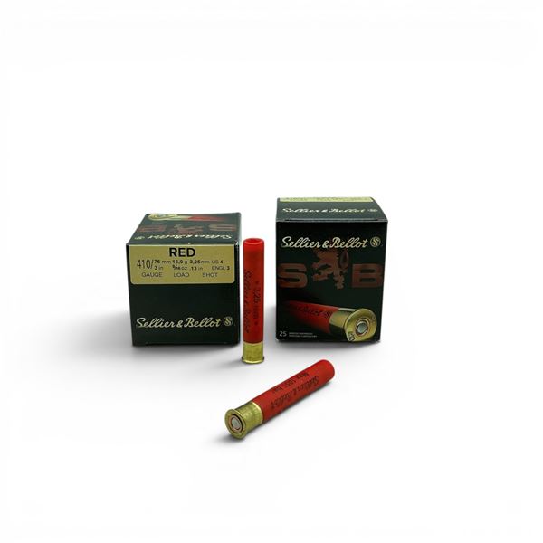 Sellier & Bellot Red 410 Bore 3" #4 Ammunition, 50 Rounds