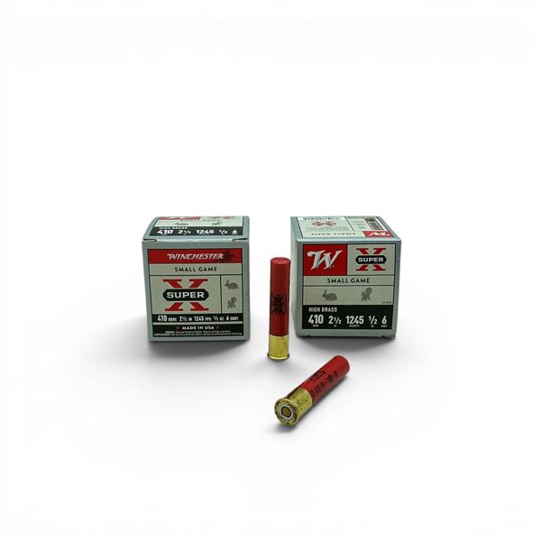 Winchester Super X Small Game 410 Bore 2 1/2" #6 Ammunition, 50 Rounds