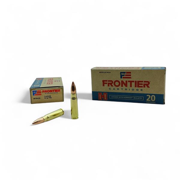 Hornady Frontier 7.62x39, 123 Grain FMJ Ammunition, 40 Rounds