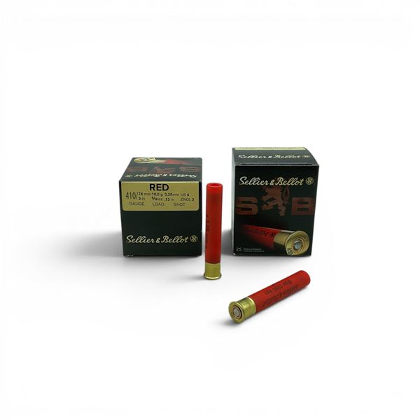 Sellier & Bellot Red 410 Bore 3" #4 Ammunition, 50 Rounds