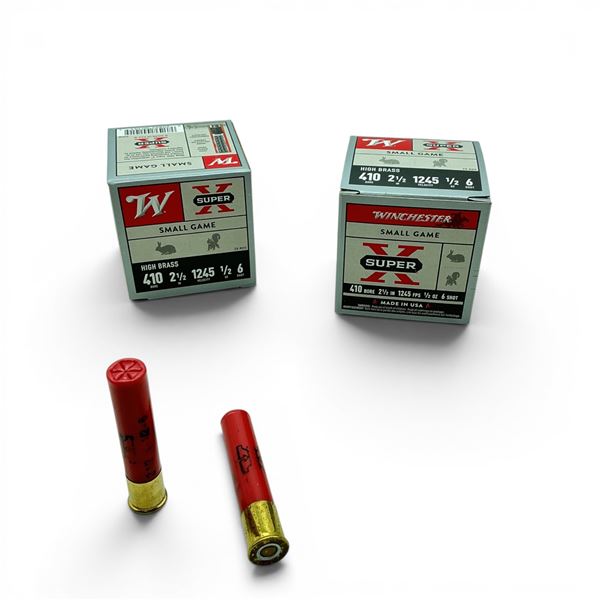 Winchester Super X Small Game 410 Bore 2 1/2" #6 Ammunition, 50 Rounds
