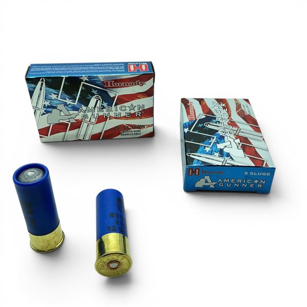 Hornady American Gunner 12 Ga 2 3/4" 1 Oz Rifled Slug Reduced Recoil Ammunition, 10 Rounds