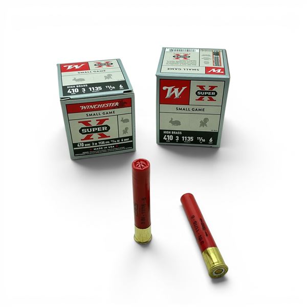 Winchester Super X Small Game 410 Bore 3" #6 Ammunition, 50 Rounds