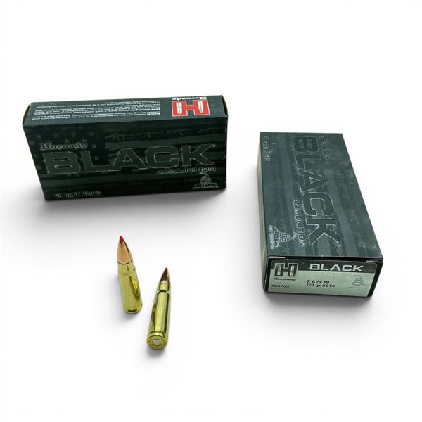 Hornady Black 7.62 X 39 mm 123 Grain SST Ammunition, 40 Rounds