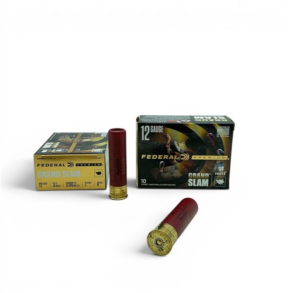 Federal Premium Grand Slam 12 Ga, 3-1/2", 2 oz, #4 Shot Ammunition, 20 Rounds