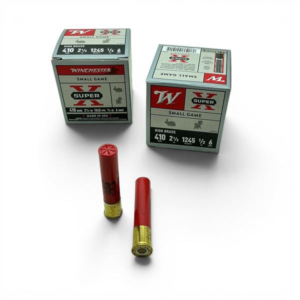 Winchester Super X Small Game 410 Bore 2 1/2" #6 Ammunition, 50 Rounds