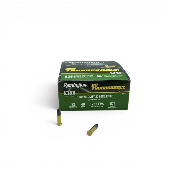 Remington 22 Thunderbolt .22 LR, 40 Grain LRN Ammunition, 525 Rounds