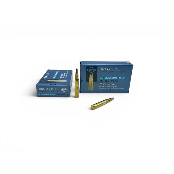 PPU 30-06 Springfield, 150 Grain SP Ammunition, 40 Rounds