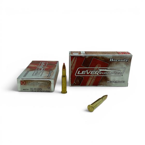 Hornady LeveRevolution 30-30 Win, 140 Grain Monoflex Ammunition, 40 Rounds