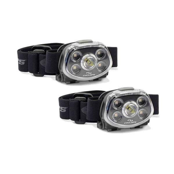 Cyclops XP Force 5 Mode Headlamp, 350 Lumens, 2 Pack, New