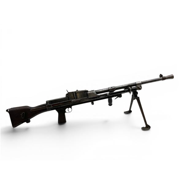 Deactivated ZB 27 Machine Gun 22" Barrel Wood Stock Carry Handle Folding Bipod
