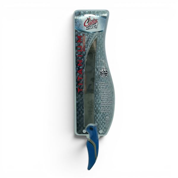 Cuda Titanium Bonded 10" Semi Flex Fillet Knife, New