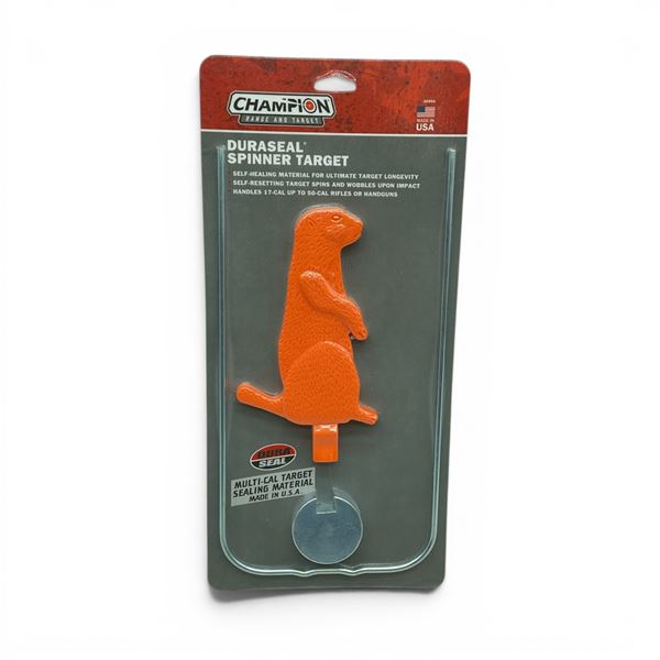 Champion Range and Target Duraseal Spinner Target for 17 Cal up to 50 Cal Rifles and Handguns, New