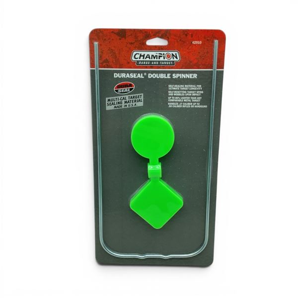 Champion Range and Target Duraseal Double Spinner 17 Cal to 50 Cal Rifles or Handguns, New