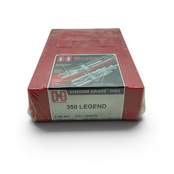Hornady Custom Grade 350 Legend 4 Die Reloading Set, New
