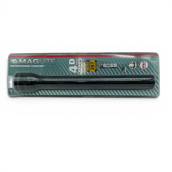 MagLite 4D Cell Xenon Flashlight, 98 Lumens, New