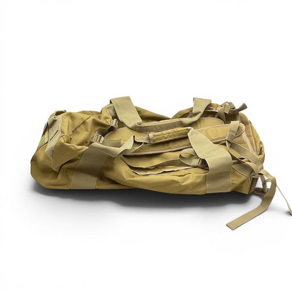 Red Back Backpack Duffle Bag, Tan