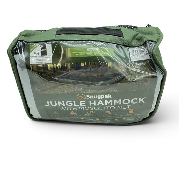 Snugpak Jungle Hammock with Mosquito Net, 400 lb Capacity, 108" x 53"