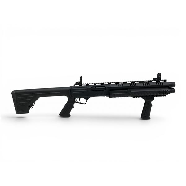 Hunt Group MH12 Double Pump Action Shotgun 12Ga 3" Chambers 14" Barrels Black Synthetic Stock