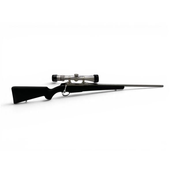 Sako A7 Stainless Bolt Action Rifle 22-250 Rem 22" Barrel Black Synthetic With Burris 3-9X40 Scope