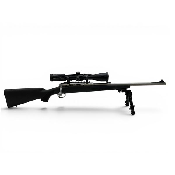 Savage Model 116 Stainless Bolt Action Rifle .338 Win Mag 20" Barrel With Nikko Stirling 6-24X50