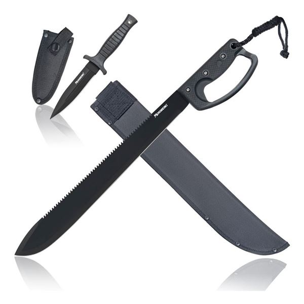 Mossberg 'The Reckoning' 24" Machete and 'Phantom' 9" Boot Knife, New