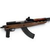 Image 7 : Russian SKS Semi Auto Rifle 7.62X39 20" Barrel Folding Stock With Bushnell Electro-Optics Red Dot