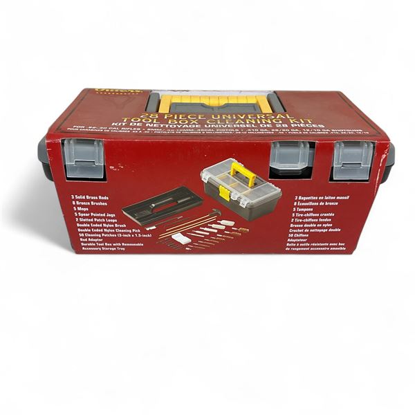 Outer's Universal Tool Box Cleaning Kit for Rifles, Handguns and Shotguns, 28 Piece, New