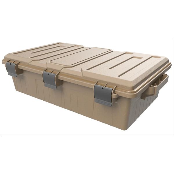 MTM Case-Gard Divided Ammo Crate, 28.2" x 16.9" x 7.7", Tan, New