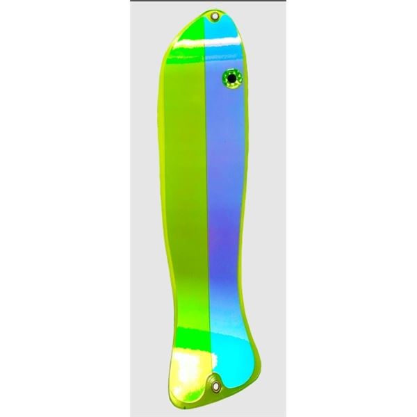 O'Ki Tackle Kingfisher II 13" Flasher, Chartreuse Green Phantom, New