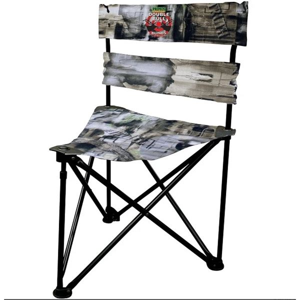 Primos Double Bull Ground Blind Tri Stool, Truth Camo, 300 lbs Capacity, New