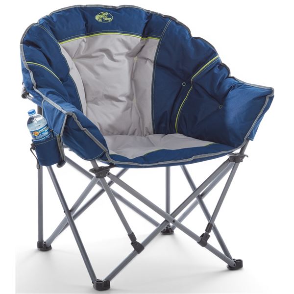 Bass Pro Sops Padded XL Club Chair, 40.6" H x 18" W x 19" D, 500 lb Capacity, New