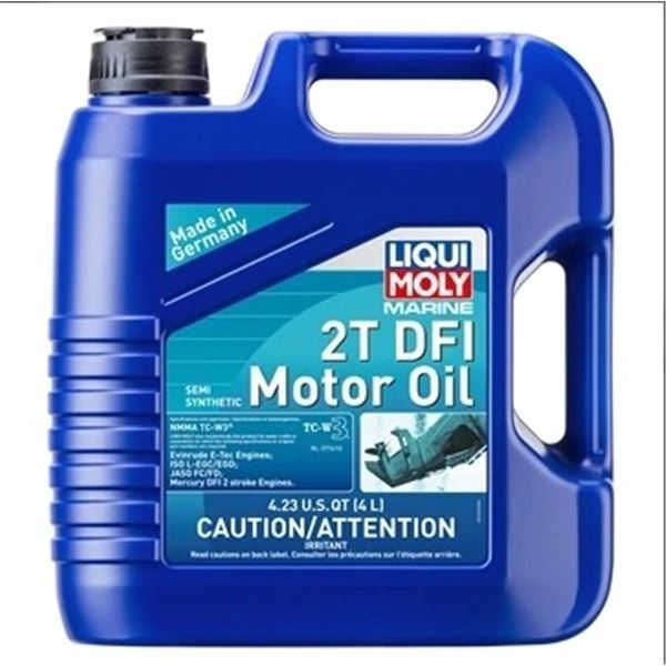 Liqui Moly Marine 2T DFI Semi Synthetic Motor Oil, 4 Liter Bottle, New