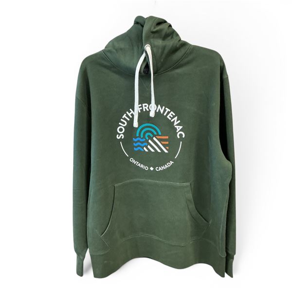 South Frontenac Ontario Hoodie, Green, Size: Men XL, New