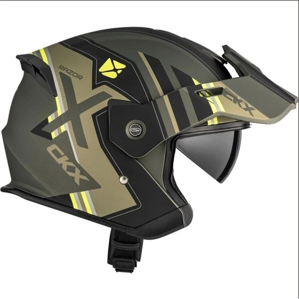CKX RazorX Solid Helmet in Tropic Khaki Size S