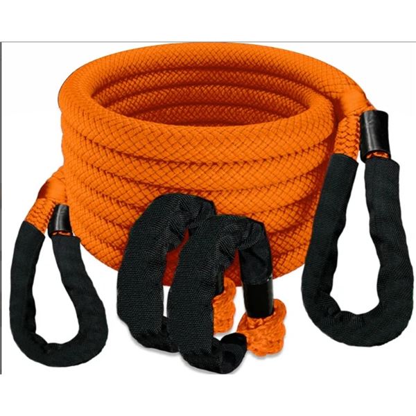 Muddy Kinetic Recovery Rope Kit 20' Length 7/8" Thick with Synthetic Soft Shackles, New